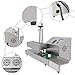 FONSOLUM Industrial Automatic Continuous Induction Bottle Cap Sealing Machine, 1800W Electromagnetic Aluminum Foil Sealer Adjustable for 20-100MM Plastic & Glass Containers, 0-12m/Min, 10-30pcs/Min