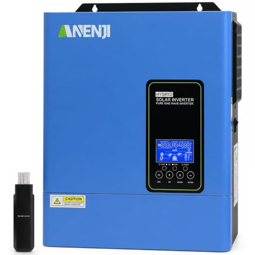 4200W Solar Hybrid Wechselrichter 24Vdc zu 110Vac Reiner Sinus Wechselrichter mit 120A MPPT...