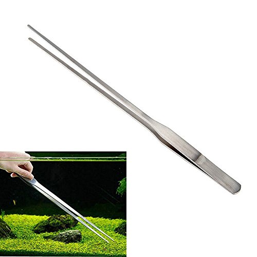 Image of Jumbo Size 27cm Stainless Steel Straight Tweezer /Clipper /Tong Scissor for Maintenance of Planted Aquarium or Reef Aquarium Tool Plier for Fish Tank