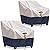 Time Forest 2 Pack Outdoor Chair Covers 100% Waterproof Patio Furniture Covers,600D Oxford Heavy Duty Patio Chair Covers for Outdoor Furniture,Lawn Garden Yard Furniture Cover, 34Wx39Dx34H Inch