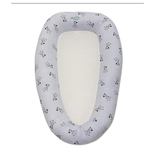 PurFlo Baby Newborn Breathable Sleep Nest 0-6M in Zebra