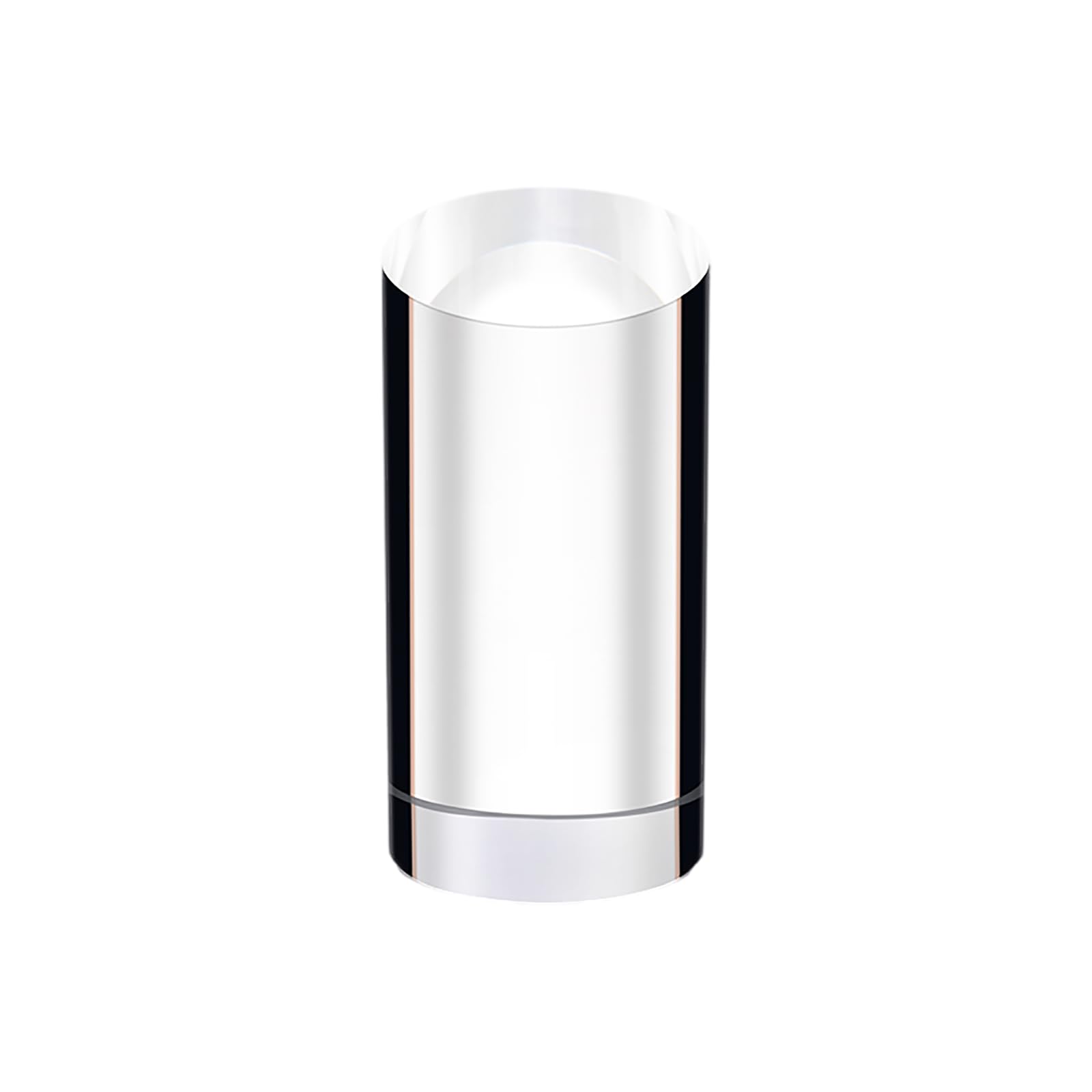EYRMQWJPC Acrylic Cube Display Block, Acrylic Cylinder Display Block 5cm Diameter (12-25cm Height)(15Cm)