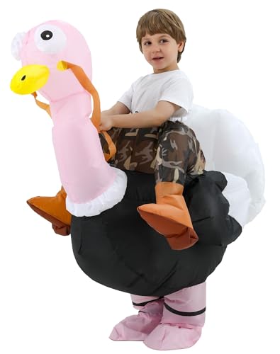 JOYBRO Disfraz Inflable de Avestruz para Niños, Divertido Disfraz de Avestruz para Niños y Niñas de 8 a 12 Años, Ideal para Halloween, Carnaval, Fiestas Temáticas, Talla Única 120-150 cm