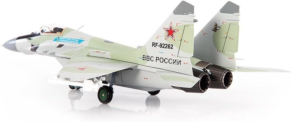 Motor city classics JC Wings | 1:72 Scale Model Military Aircrafts | MiG-29S Fulcrum, Russian Air Force, 'Hero of Russia General Sulambek Oskanov', 2015 | Model JCW-72-MG29-013