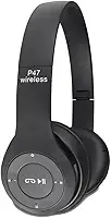 Fone de Ouvido Bluetooth Wireless 5.0 com Micro SD - Headphone Over-Ear com Conexão Sem Fio, Almofadas Confortáveis e Controles Integrados (Preto)