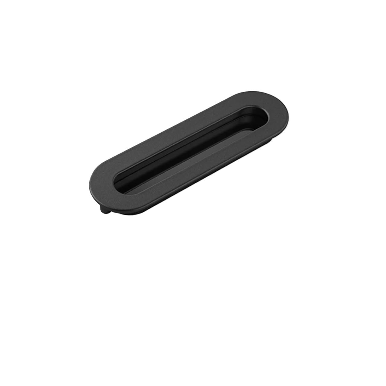 ATEUXOL Recessed Door Handles Drawer Cabinet Door Shoe Concealed Handle Closet Slotted Embedded Invisible Pull(815-140mm Black)