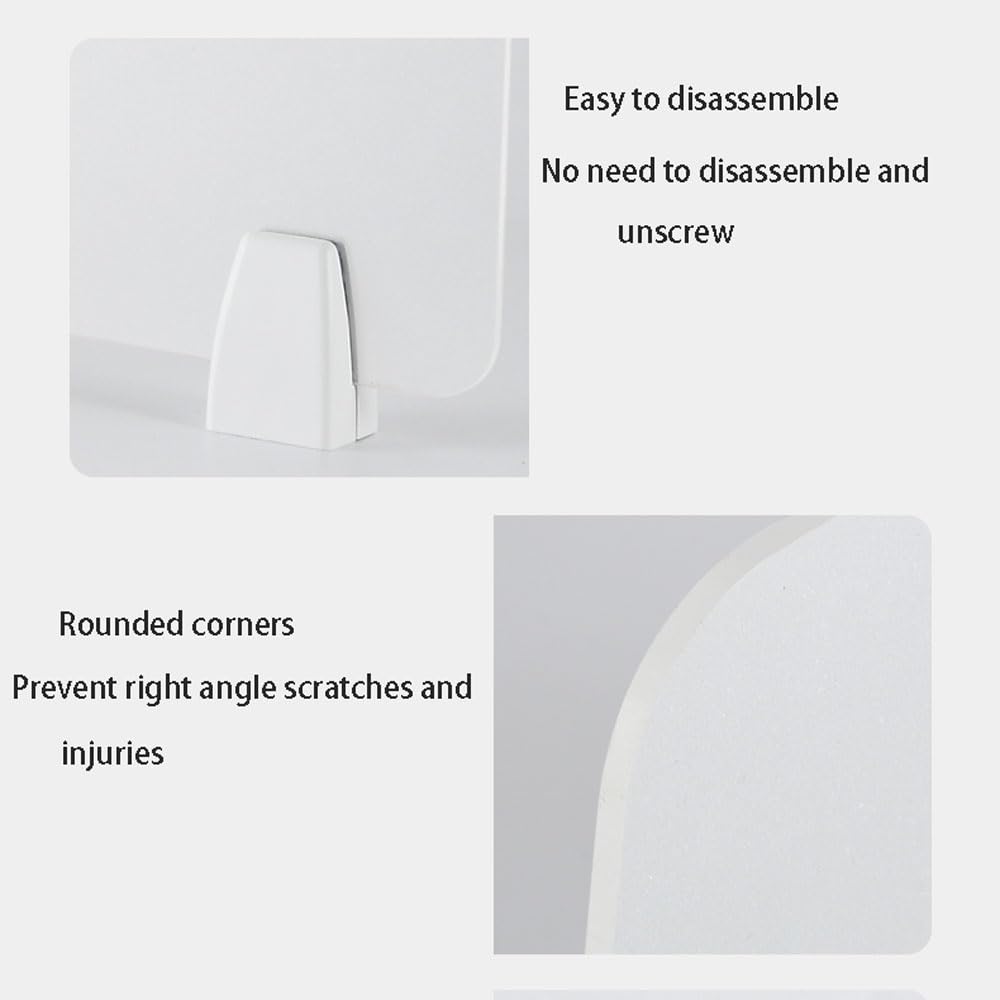 Separador de escritorio acrílico, para oficina y escuela, partición translúcida esmerilada, impermeable de 4 mm de grosor, ideal para espacios de trabajo y bibliotecas