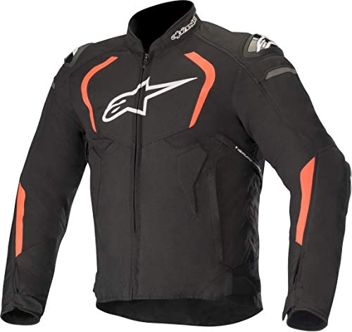 Alpinestars Chaqueta moto T-gp Pro V2 Jacket Black Red Fluo, Negro/Rojo, XL