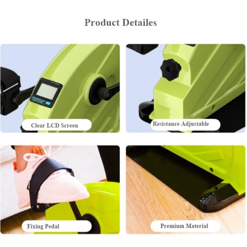 Pedal Exerciser Bike Portable para Ejercicio de Piernas y Brazos miniatura 5