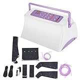 Masajeador de piernas, brazos y cintura con compresión de aire, envoltura de piernas de circulación eléctrica para terapia de tobillo y pantorrilla