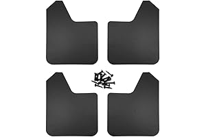 Moioee Universal Mud Guards - 4PCS Premium Automotive Mudflaps for Enhanced Vehicle Aesthetics and Protection