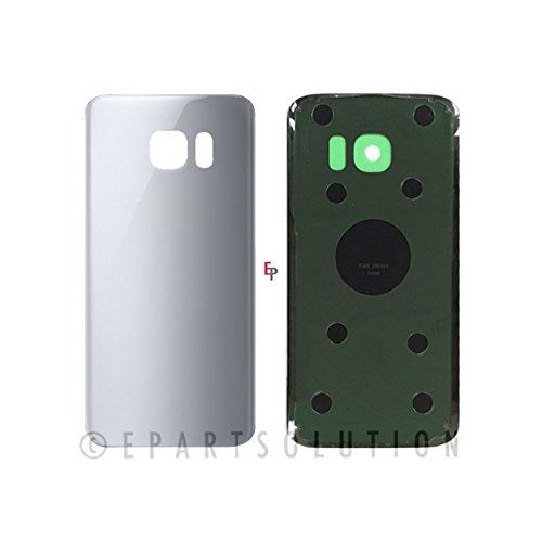 ePartSolution_Housing Battery Door Back Cover Glass Only for Samsung Galaxy S7 G930 G930F G930A G930V G930P G930T Replacement Part (Silver)
