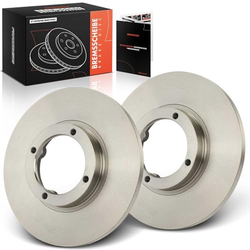 Frankberg Brake Disc Set incl. 2x Discs Front Solid Ø236mm Compatible with Matiz M200 M250 Matiz M100 M150 Spark Replace# 17067, 17509