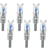 6PCS Lighted Nocks for Crossbow with .300/7.62mm Inside Diameter Led Nocks Arrow nocks for Archer...