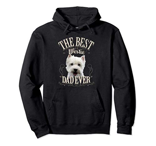 Best Westie Dad Ever Regalo West Highland Terrier Hombre Sudadera con Capucha