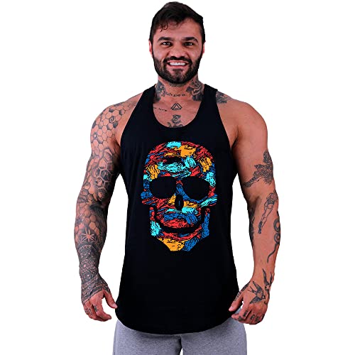 Kit 3 Regatas Longline Masculina MXD Conceito Academia Musculação Treino Gym Cavada Tank (GG, Opção