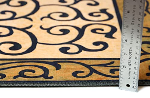 Homefires Allstars Kid's Sports Balls Machine Washable Multi-Color Area Rug Size 20" X 30" #TOP2