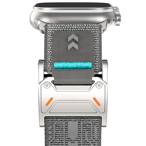 Bracelet en nylon pour Apple Watch 49mm 46mm Fullife à fermeture magnétique iWatch SE