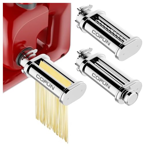Pastahållare för BOSCH matberedare, tillbehör till BOSCH MUM 2&5 serie matberedare, 3 stycken pastamaskinstillbehör, pastavals för spaghetti fettuccin, COFUN pastamaskin fäste för BOSCH