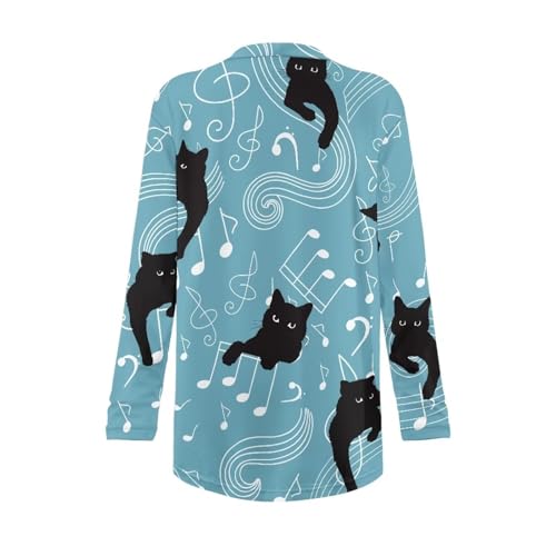 Image of Womens Open Fron Cardigan Sweaters Long Sleeve Tops Daily Coats