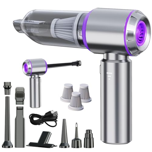 Freemiao Handheld Vacuum Cleaner Cordless Powerful Car Vacuum Cleaner 5-in-1 23000Pa Brushless Motor Mini Hand Held Vacumm HEPA Filter Rechargable Portable for Car Pet Hair Keyboard Home