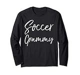 Cute Soccer Grandmother Matching Family Gifts Soccer Grammy Long Sleeve T-Shirt