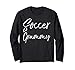 Cute Soccer Grandmother Matching Family Gifts Soccer Grammy Long Sleeve T-Shirt