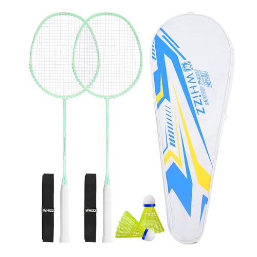 BAIHUALIN WHiZZ Badminton Schläger Set 2 Spieler, Leichter Carbon Graphit...