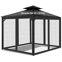 Amazon.co.jp: Gazebo ユニバーサル交換用蚊帳、10フィート×12フィート