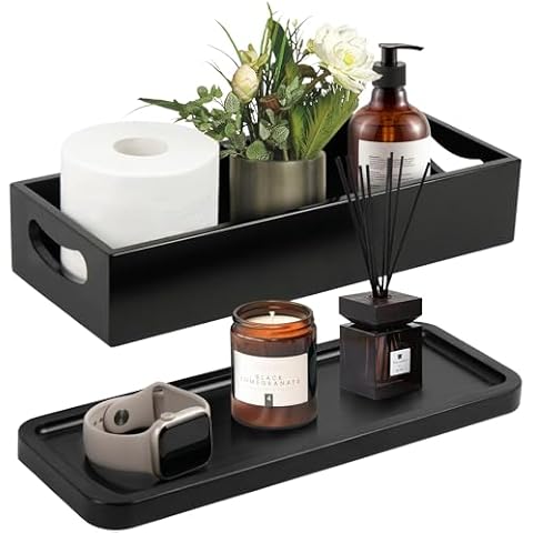 LotFancy Boîtes et Plateau de Salle de Bain Cover