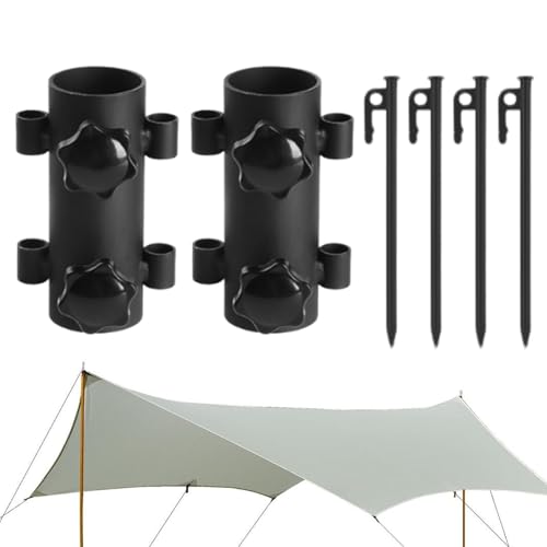 Fixation tente ombrage et support de mât robuste pour camping et plage