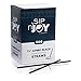 Crystalware, Black Plastic Straws, 7 3/4 Inches, Jumbo Pack 500 Straws