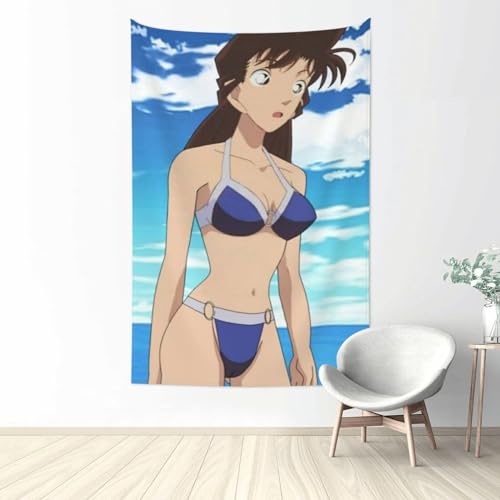 名探偵コナン タペストリー 壁掛け 大判 布ポスター インテリア 壁飾り用途の広い ベッドルーム 飾り付け 個性誕生日プレゼント 100*150cm