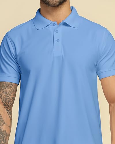 Image of VastraVibes Men's Polo Regular Fit T-Shirt