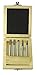 Westward Carbide Bur Set, Single Cut, 1/4 in, 5 Pcs
