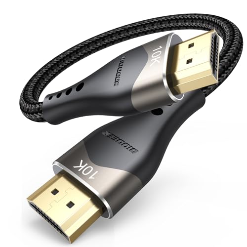 Image of 10K 8K Short HDMI Cable 6 inch, 48Gbps Ultra High Speed Small HDMI Cable 0.5FT HDMI Cord 2.1 with 8K@60Hz 4K@120Hz, eARC, HDR10+, DTS:X, 3D for HDMI Switch /Laptop /Apple TV /Fire TV /Monitor /PS5