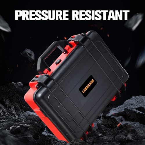 Image of Case for NOCO Boost GB70 & X GBX75 - Portable Car Battery Jump Starter Hard Shell Case: Waterproof Travel Carrying Storage Box for NOCO Boost GB70 & GBX75 UltraSafe Jump Starter - RV Trips (Black+Red)