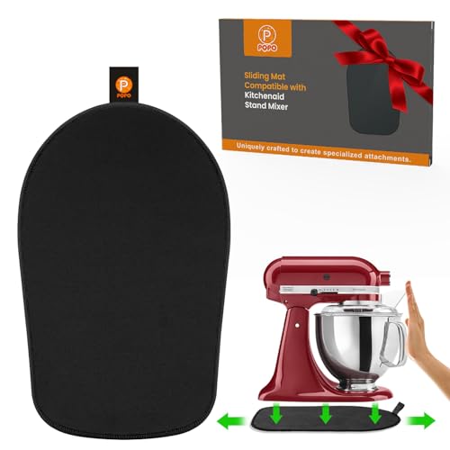 Mixer Sliding Mat Compatible with Kitchenaid 4.5-5 Quart Tilt-Head Stand Mixer, Slider Mat Compatible with 4.5 & 5 Quart Kitchenaid Mixer Accessories