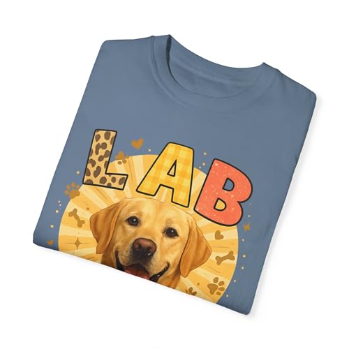 Lab Mama: Joyful Labrador Retriever Art Comfort Colors3