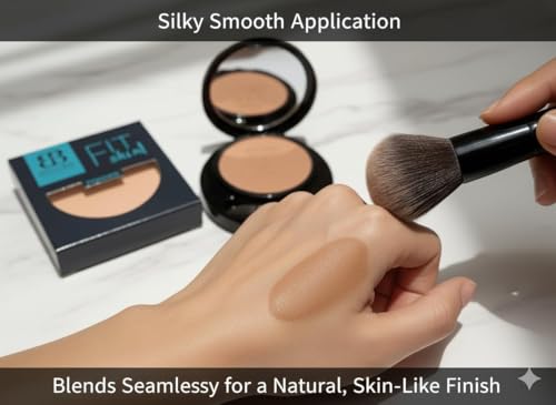 Image of Fit Me 2-in-1 Natural Beige Matte Compact Powder, 12 Hour Oil Control, Sun Protection for Oily Skin, 20g (Ivory)