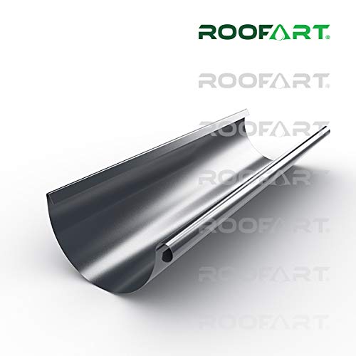 Preisvergleich Produktbild Dachrinne Regenrinne Roofart Regenablauf farbig 7tlg / 280 2m lang (anthrazit 7011)