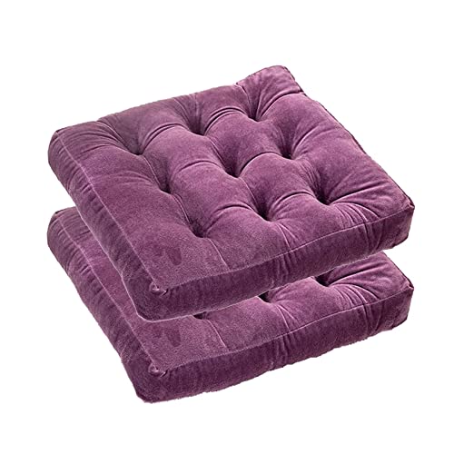 Coussin de chaise antidérapant résistant décoloration velours violet - 2