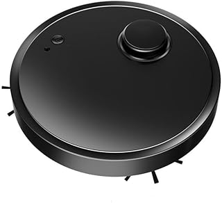 2023Intelligent Robotic vacuum cleaner with its own purple light - kPa suction, robot vacuum cleaner with schedule, 3-in-1 mopping robot vacuum cleaner, suitable for hard floors,carpets,pet hair-Black