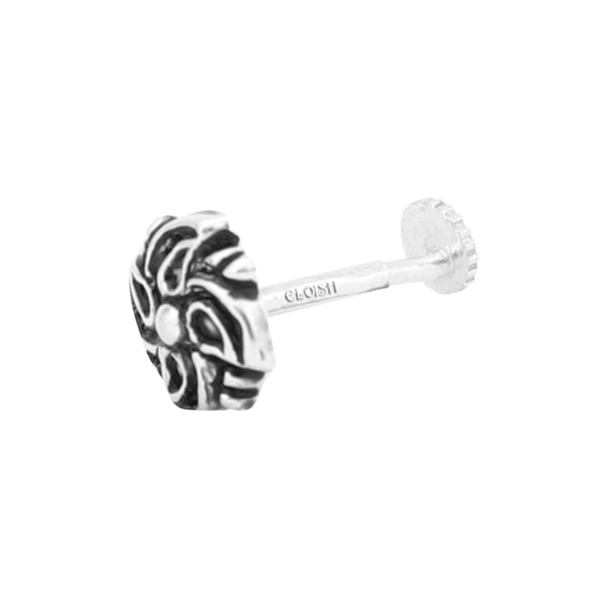 ELOISH Thin Flower Design Oxidized 92.5 Sterling Silver Nose Pin for Women .92.5% Pure Silver Oxidised Nose Pin for Girls with Back Push Design (FLORAL FRISBY STYLE) (B09T6QVQG4) Amazon Price History, Amazon Price Tracker