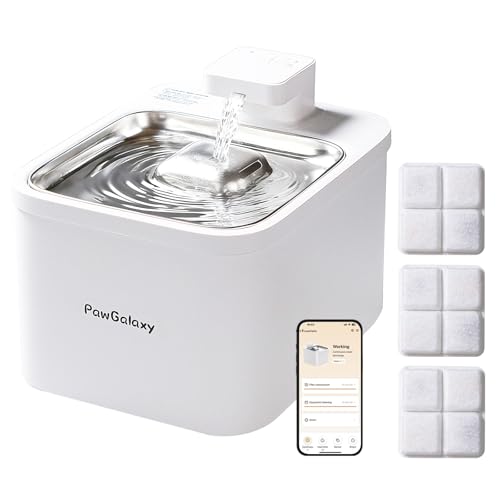 PawGalaxy WiFi Cat Water Fountain with App Control