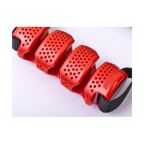 Lifeline Triple Cable Pocket Max Flex Handle with Triple Cable Pocket for Safe, Customizable Resistance, Black/Red, 3 3 Lifeline Triple Cable Pocket Max Flex Handle with Triple Cable Pocket for Safe, Customizable Resistance, Black/Red, 3 - Image 3