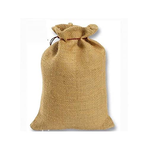 YiYYPT Grands Sacs en Jute de café recyclé Paquet de 2 unités Sacs à Pommes de Terre en Toile de Jute Sac a Oignon Conservation Sac pour Plante Protection antigel 100% Jute (35x50cm)