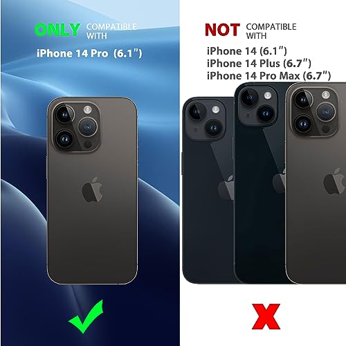 Image of CACOE Magnetic Case for iPhone 14 Pro 6.1 inch, Dark Blue