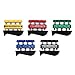 CanDo Digi-Flex Hand Exerciser - Set of 5 (Yellow, red, Green, Blue, Black), no Rack