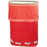 amscan Apple Red Flings Pop-Up Trash Bin, 22 x 15 x 10'/13 gallon